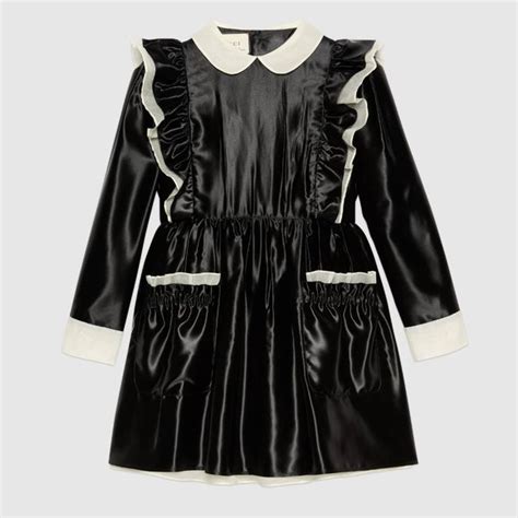 babydoll gucci|gucci satin ruffled mini dress.